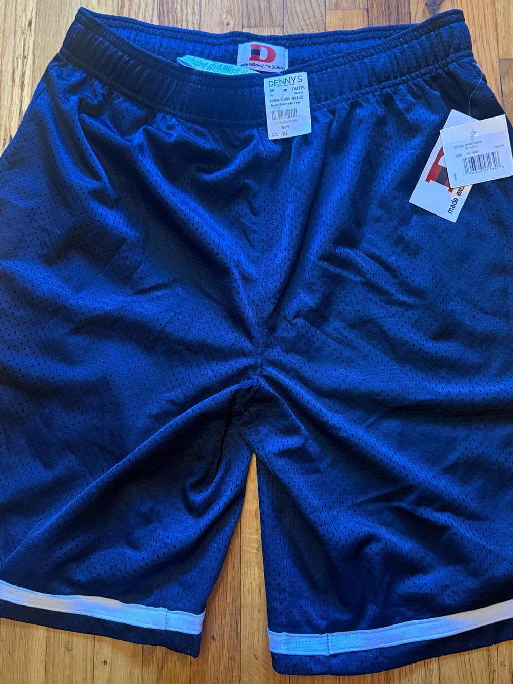 Boys Blue Mesh Athletic Shorts- new